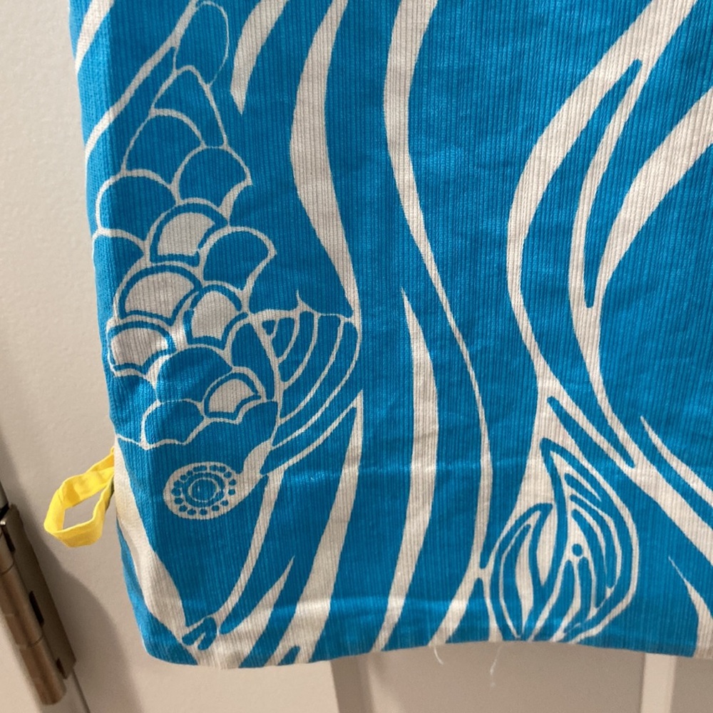 Lilly Pulitzer Joe Fish Resort White Delia Dress size 6 summer sleeveless island - Picture 12 of 16